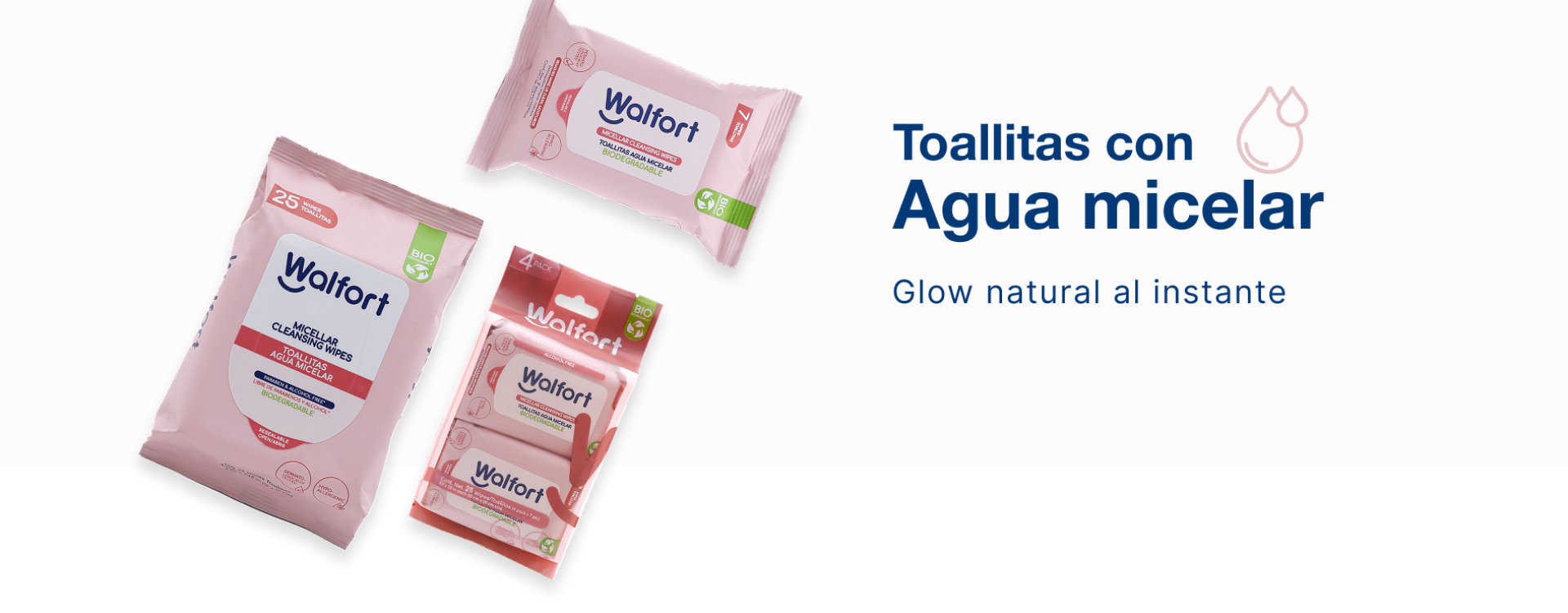 Toallitas con Agua Micelar de Walfort